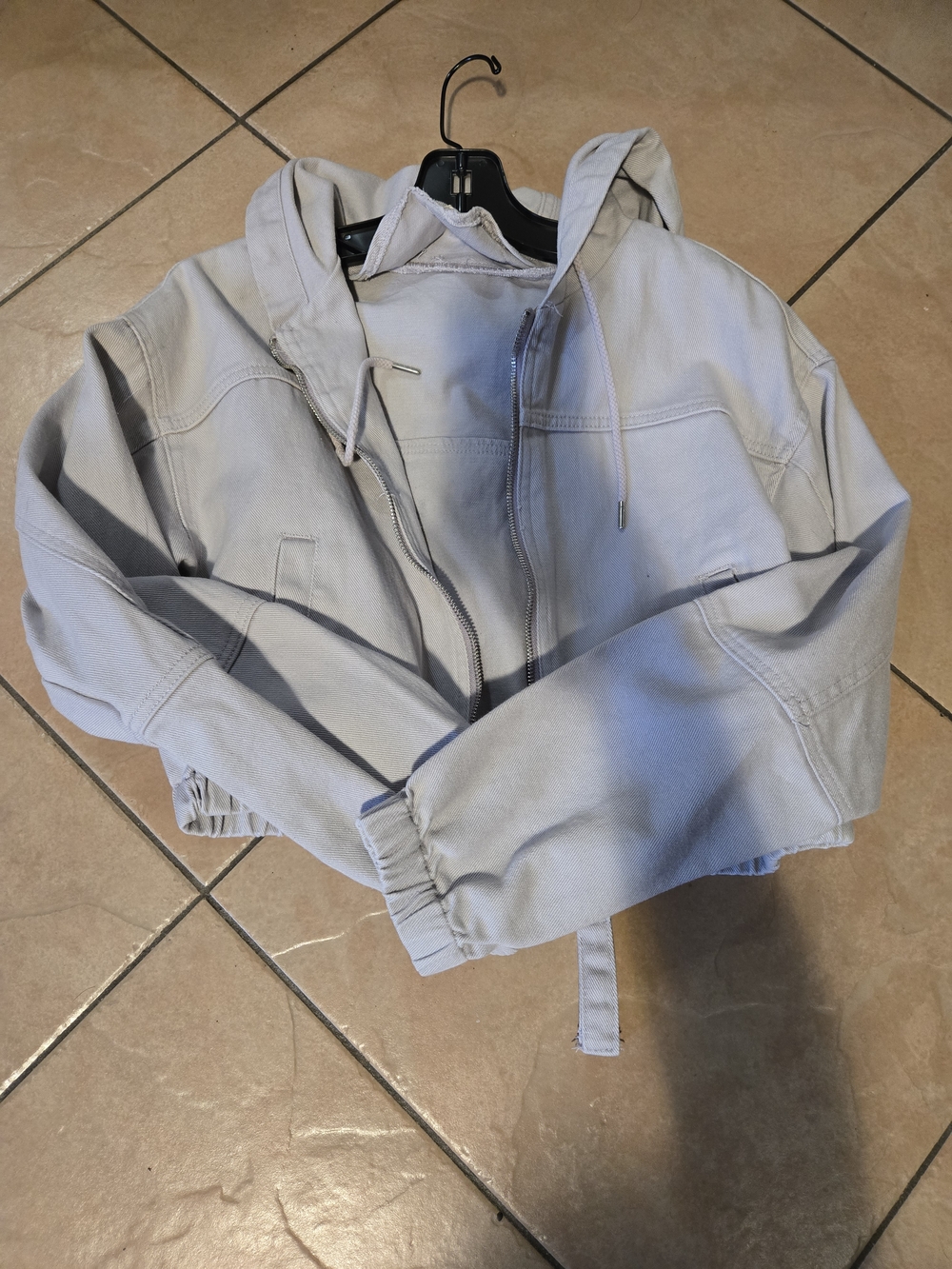 Stoosh Light Lavender Denim Top with Vintage Label